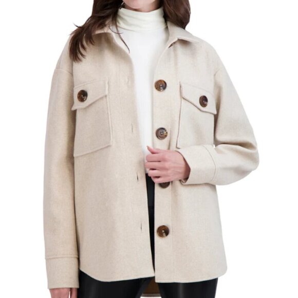 Ookie and Lala Jackets & Blazers - Ookie & Lala Unlined Vegan Cashmere Shacket